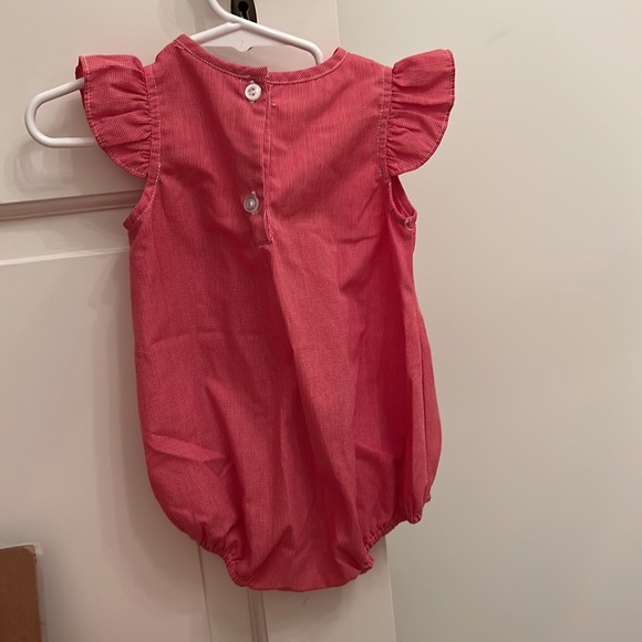 Red and white check onesie - Picture 3 of 3
